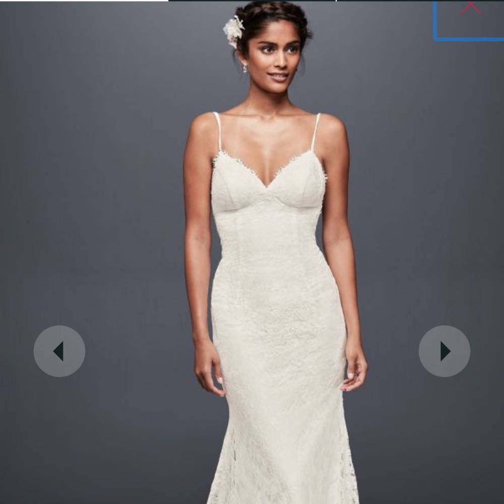 David’s Bridal Low Back Wedding Dress